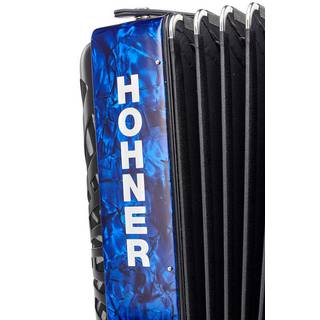 Hohner Bravo III 72 Blauw, Silent Key accordeon