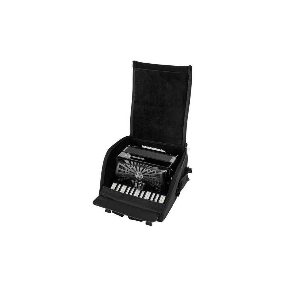 Hohner Bravo II 48 Zwart, Silent Key accordeon