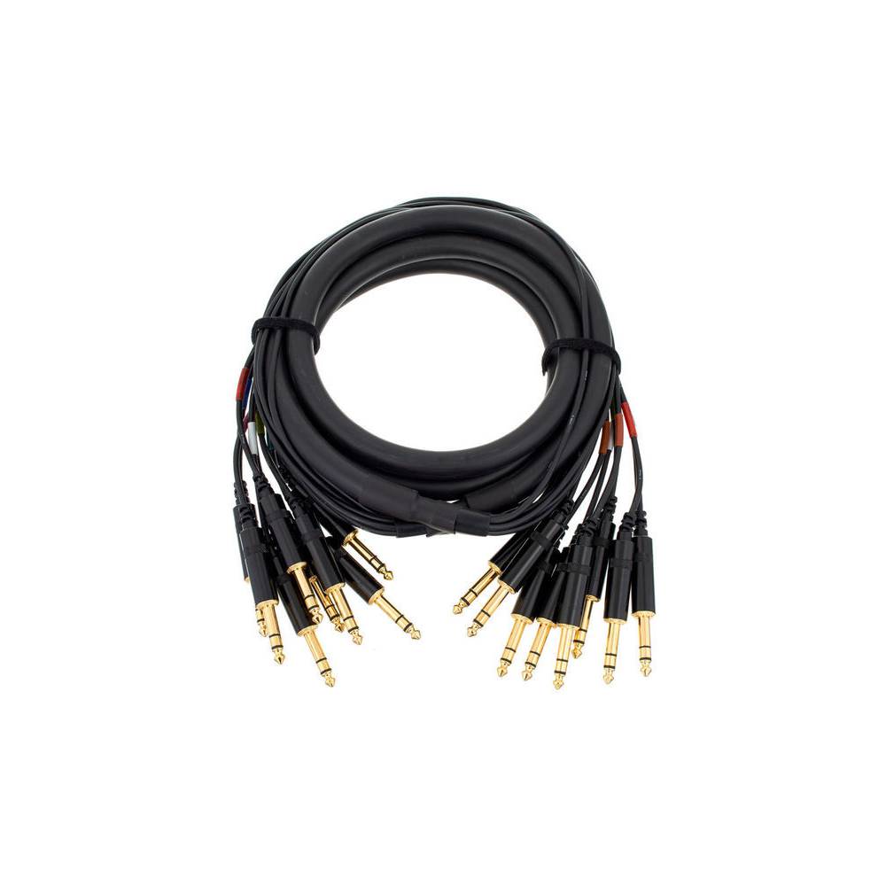Cordial CML8-0VV3C Intro multikabel 8x 6.3mm TRS jack - 8x 6.3mm TRS jack 3m