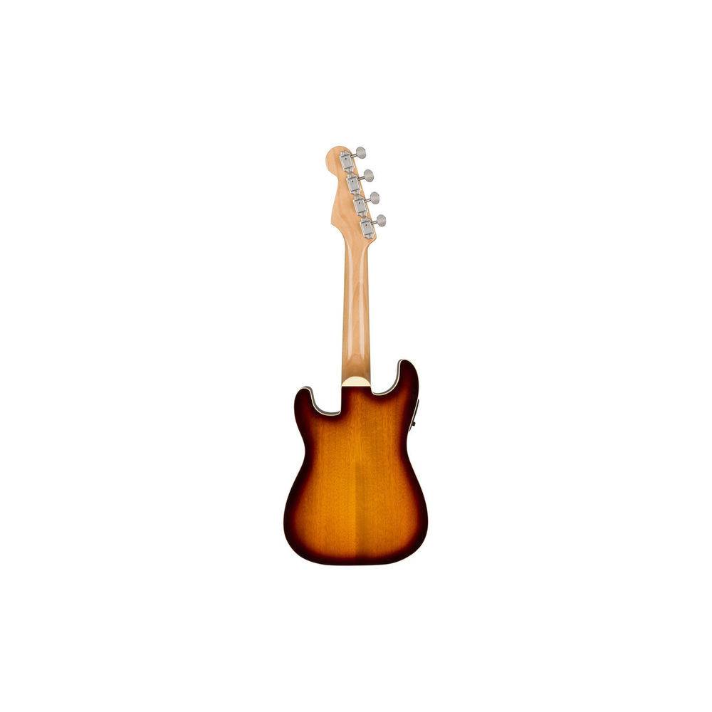 Fender Fullerton Strat Uke Sunburst elektrisch-akoestische concert ukelele
