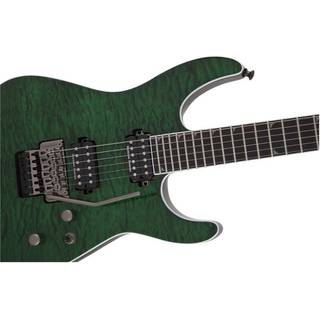 Jackson Pro Series Soloist SL2Q MAH Transparent Green elektrische gitaar met Floyd Rose 1000
