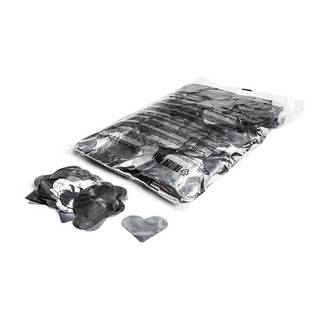 MagicFX Metallic confetti hartjes 55mm zilver