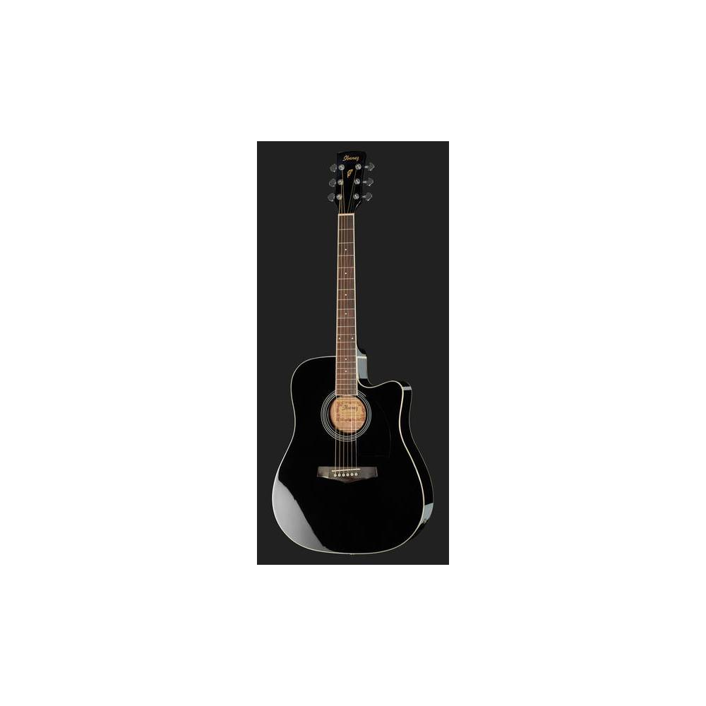 Ibanez PF15ECE-BK Black elektrisch-akoestische western gitaar