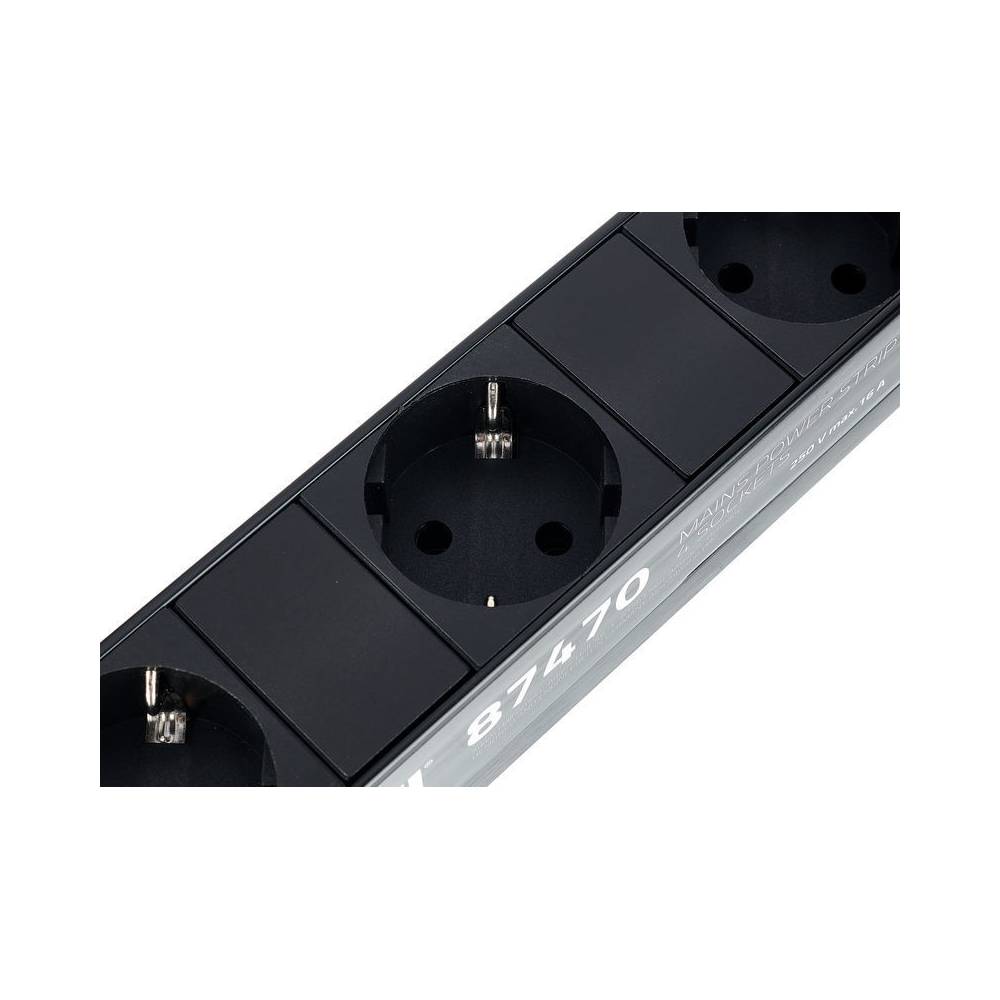 Adam Hall 4-weg Stroomverdeeldoos met montagebeugels