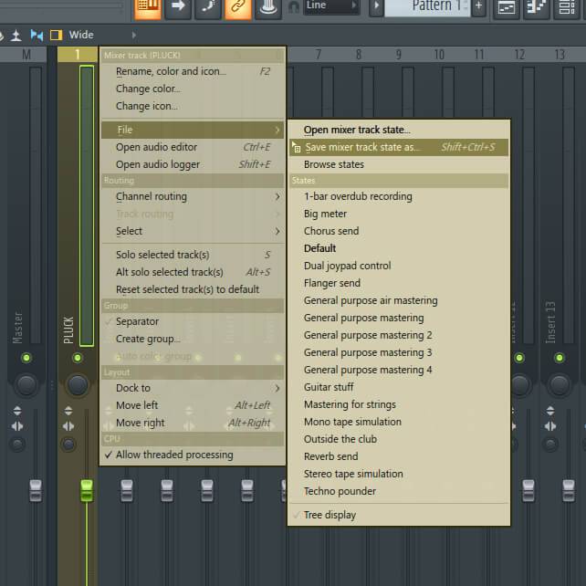 how to use mixer presets in fl studio