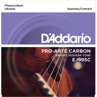 D'Addario EJ99SC Pro Arte Carbon snaren sopraan concert ukulele