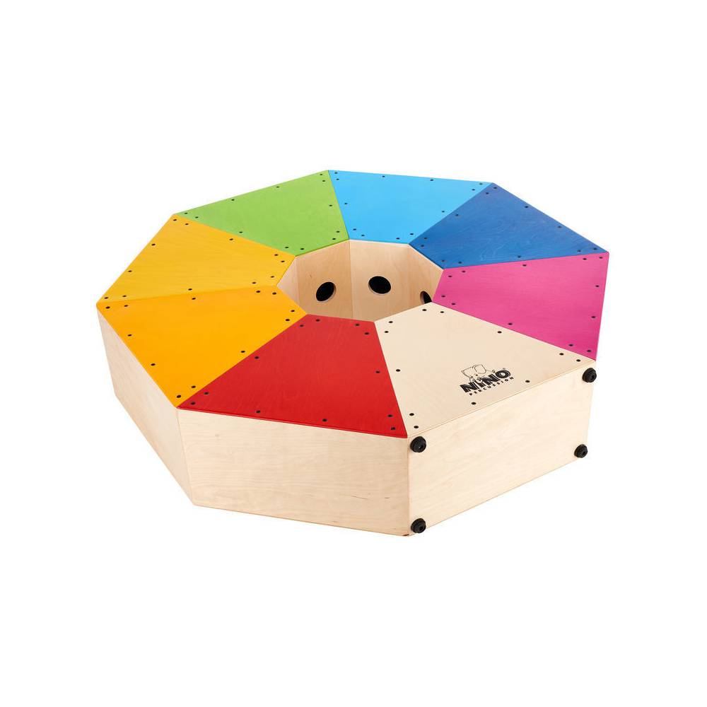 Nino Percussion NINO954 Classroom Cajon 8 gekleurde cajons