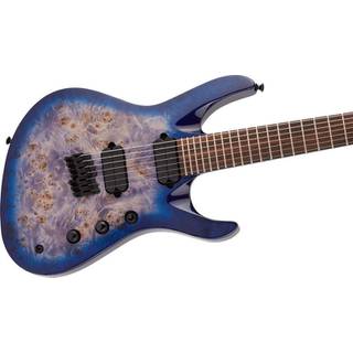 Jackson Pro Series Signature Chris Broderick Soloist HT7P Transparent Blue 7-snarige elektrische gitaar