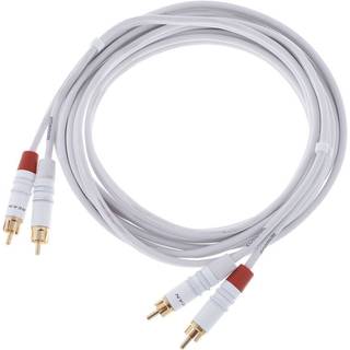 Cordial CFU3CC-SNOW Intro 2x RCA male - 2x RCA male 3m wit