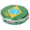 Luen TAMLBG Tamborim 6 inch nylon Braziliaanse vlag groen