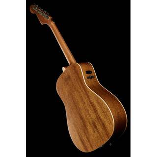 Fender Malibu Special Mahogany Natural Satin elektrisch-akoestische westerngitaar met gigbag