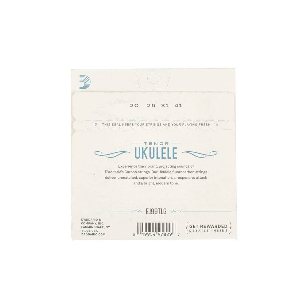 D'Addario EJ99TLG Pro Arte Carbon snaren tenor sol grave ukelele