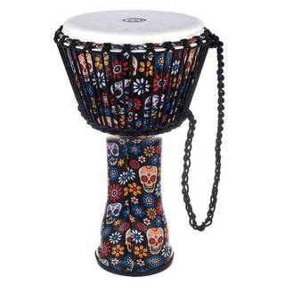 Meinl PADJ7-M-F Rope Tuned Travel Series Day Of The Dead 10 inch Djembe