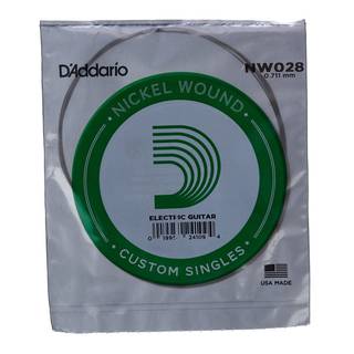 D'Addario NW028 losse snaar voor ak. en elektrische gitaar