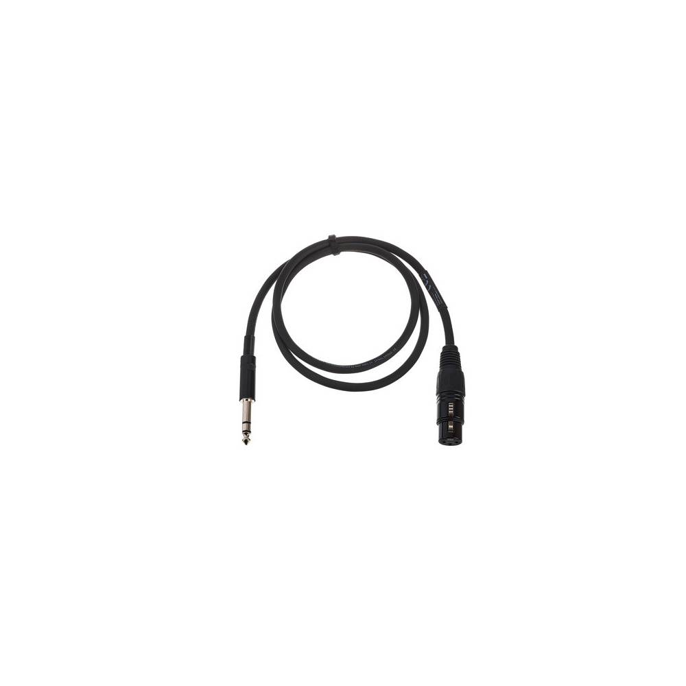 Cordial EM1FV Elements verloopkabel XLR female - 6.3mm TRS jack 1m