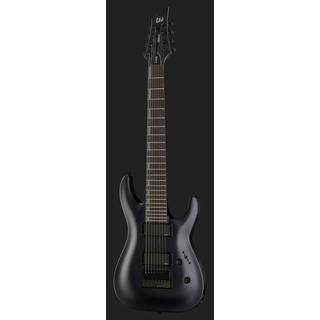ESP LTD Deluxe H-1008 Baritone EverTune Black Satin 8-snarige elektrische gitaar