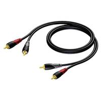Procab CLA800 2x RCA male - 2x RCA male kabel 5m