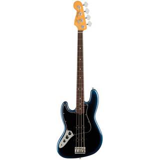 Fender American Professional II Jazz Bass LH Dark Night RW linkshandige elektrische basgitaar met koffer