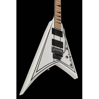 Jackson X Series Rhoads RRX24 M Snow White / Black Pinstripes