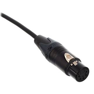 Cordial CDX5-1 DMX XLR male - XLR female 5-pins (3 aangesloten) lichtkabel 5m