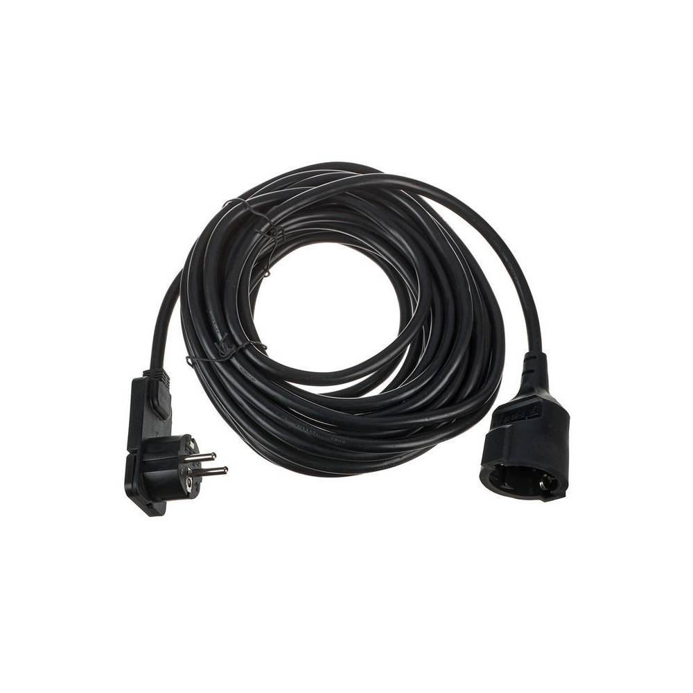 Brennenstuhl Verl Kabel 1168980010 verlengsnoer platte stekker binnengebruik 10m zwart