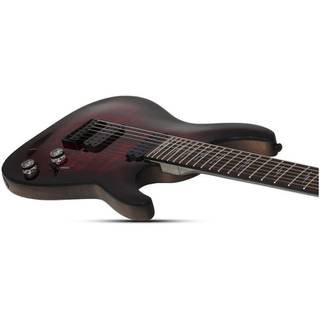 Schecter Omen Elite-7 Black Cherry Burst elektrische gitaar