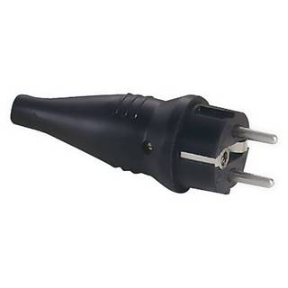 Showtec CEE7/VII schuko connector male 230V zwart
