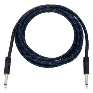 Cordial EI3PP-TWEED-BL Elements instrumentkabel 6.3 TS jack recht 3m tweed blauw