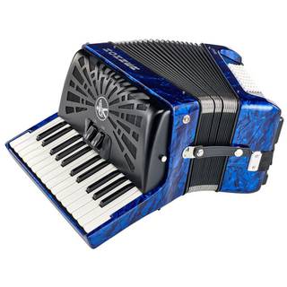 Hohner Bravo II 48 Blauw, Silent Key accordeon