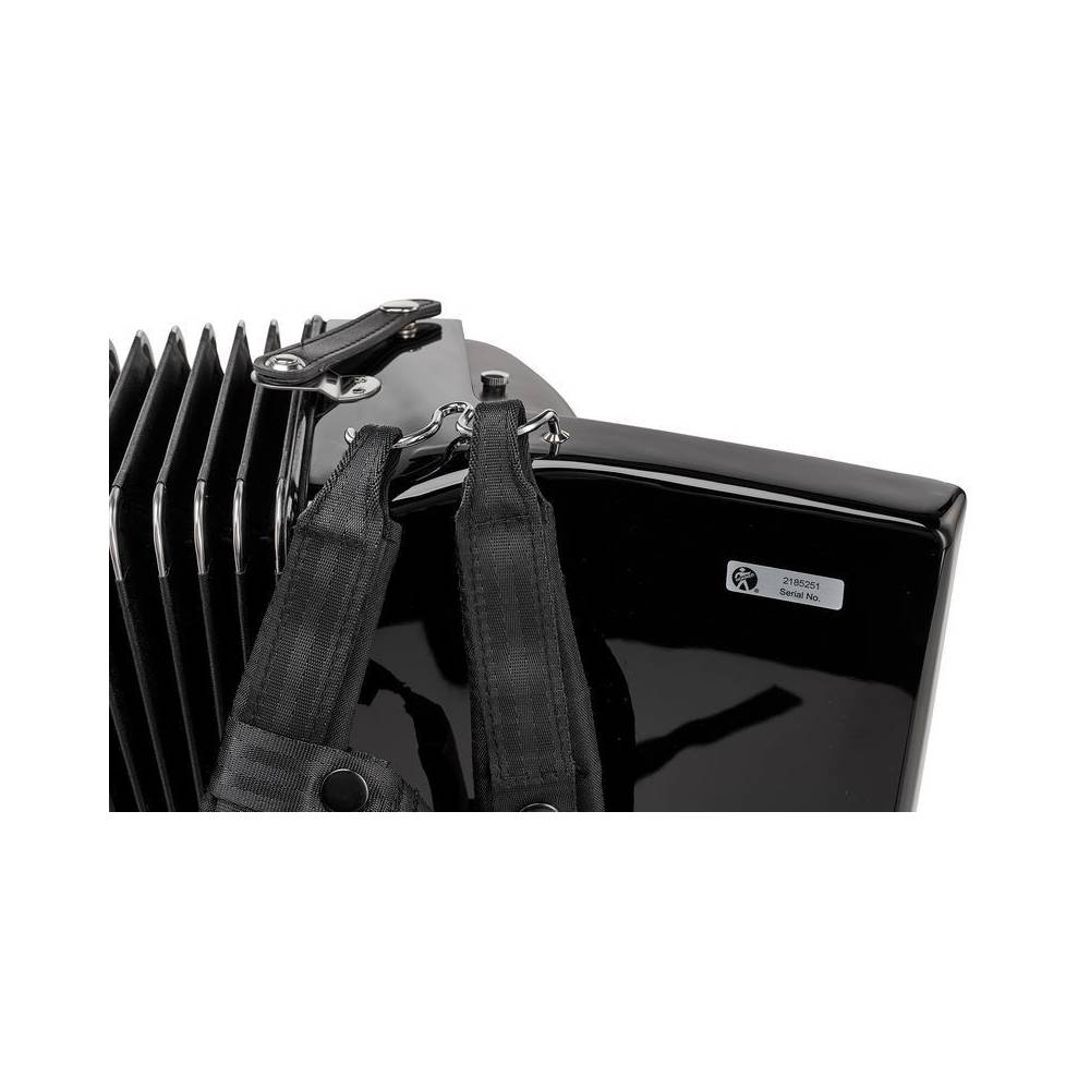 Hohner Bravo II 48 Zwart, Silent Key accordeon