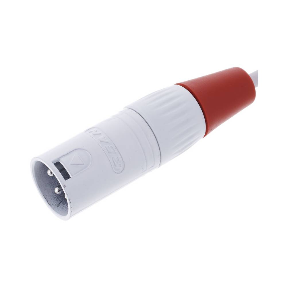 Cordial CFU3MC-SNOW Intro verloopkabel 2x XLR male - 2x RCA male 3m wit