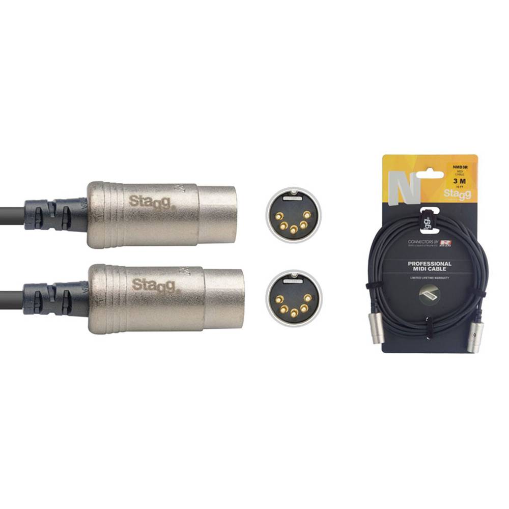 Stagg NMD3R Midi REAN kabel