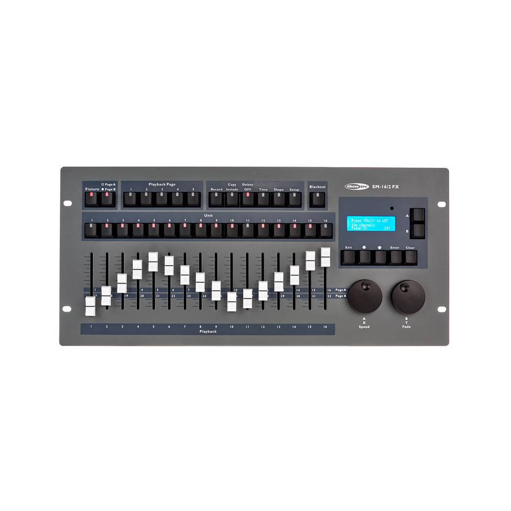 Showtec SM-16/2 FX 512-kanaals DMX-lichtsturing