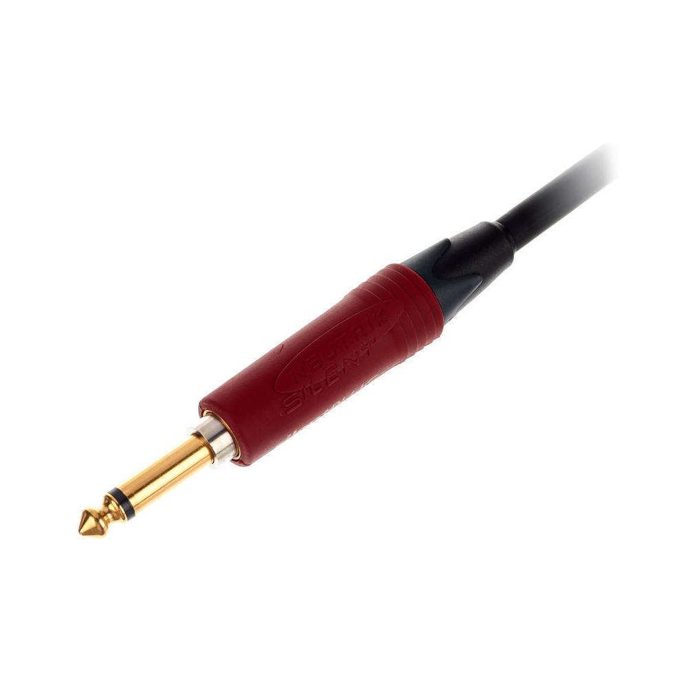 Cordial CSI3PP-SILENT ENCORE 6.3 TS jack silent - 6.3 TS jack recht instrumentkabel 3m