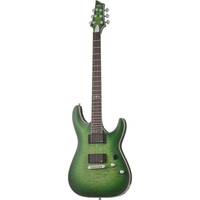 Schecter C-1 Platinum Satin Green Burst elektrische gitaar