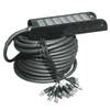 Yellow Cable H106-10 stagesnake, 24 XLR male/4 XLR female, 10m