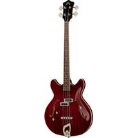 Guild Newark St. Collection Starfire I Bass LH Cherry Red linkshandige semi-akoestische basgitaar