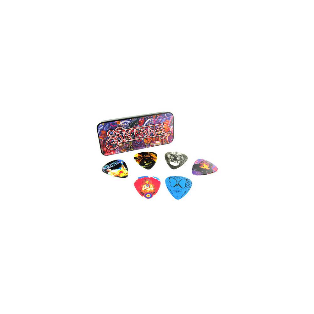 Dunlop SANPT02H Santana Heavy Gauge Pick Tin plectrum set 6 stuks