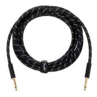 Fender Deluxe Cables instrumentkabel 4.5m zwart tweed recht