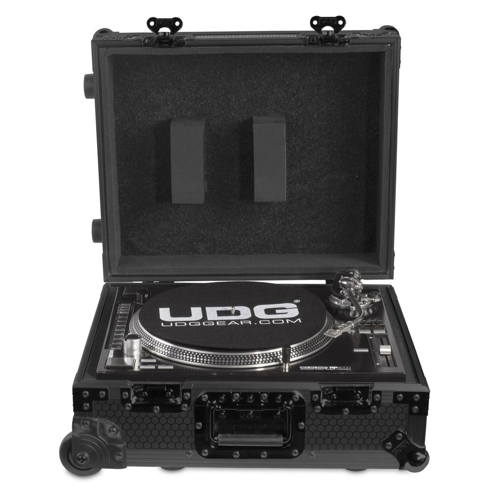 Ultimate Flight Case Multi Format Turntable Black MK2 Plus (Trolley & Wheels)