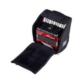 Hohner Bravo II 48 Rood, Silent Key accordeon