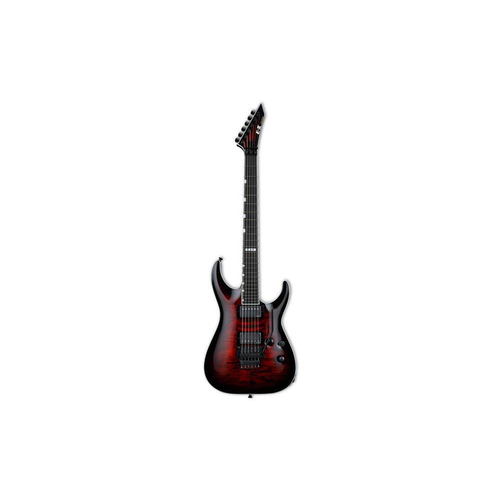 ESP E-II Horizon FR-II See Thru Black Cherry Sunburst elektrische gitaar met koffer