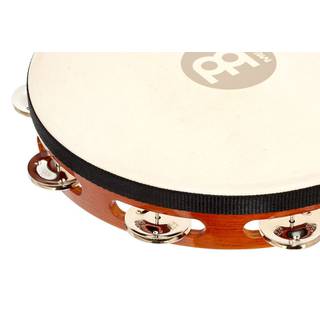 Meinl TAH1AB Traditional Goat-Skin Wood Tambourine, Steel