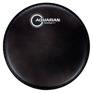 Aquarian Response 2 Texture Coated Black 8 inch drumvel