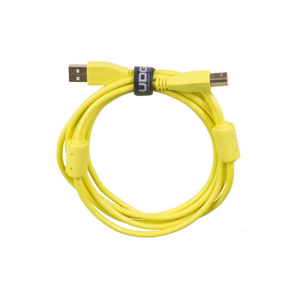 UDG U95001YL audio kabel USB 2.0 A-B recht geel 1m