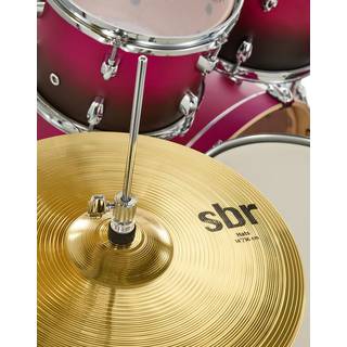 Pearl EXL725SBR/C217 Export Lacquer Raspberry Sunset 5d. drumstel fusion/rock