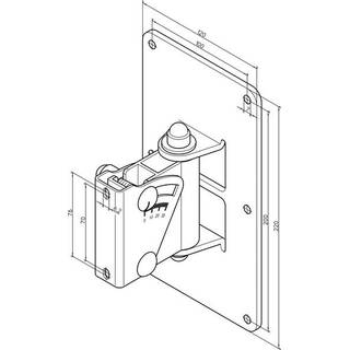 Konig & Meyer 24481 luidspreker muurbeugel (wit)