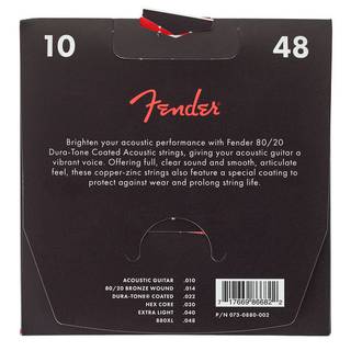 Fender 880XL Dura-Tone Coated snarenset western extra light