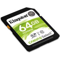 Kingston SDS/64GB SDXC Canvas Select 80R CL10 UHS-I
