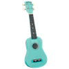 Diamond Head DU-116 Rainbow sopraan ukulele turquoise met gigbag